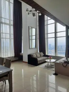 Sewa Apartement Thamrin Residence Type Loft 3BR+1 Furnished City View