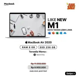 FLASH SALE ! MACBOOK AIR 2020 M1 8/256GB