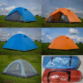 Tenda camping compass kapasitas 2 orang frame alumunium