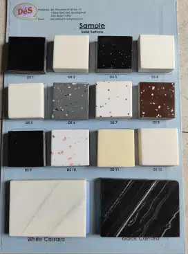 Solid Surface Sample