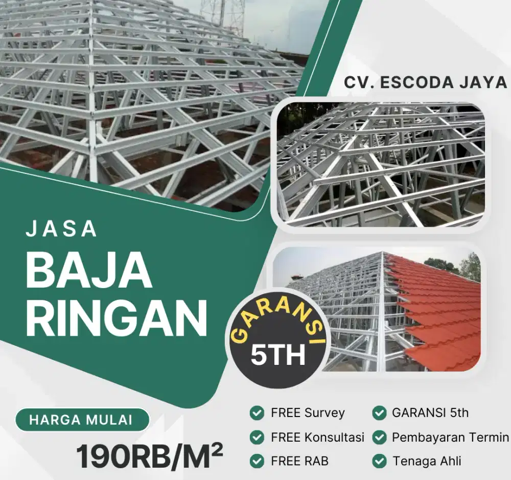 Jasa Pasang Baja Ringan Galvalum Atap Genteng