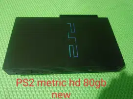 PS 2;hardis NA 80gb pull geme