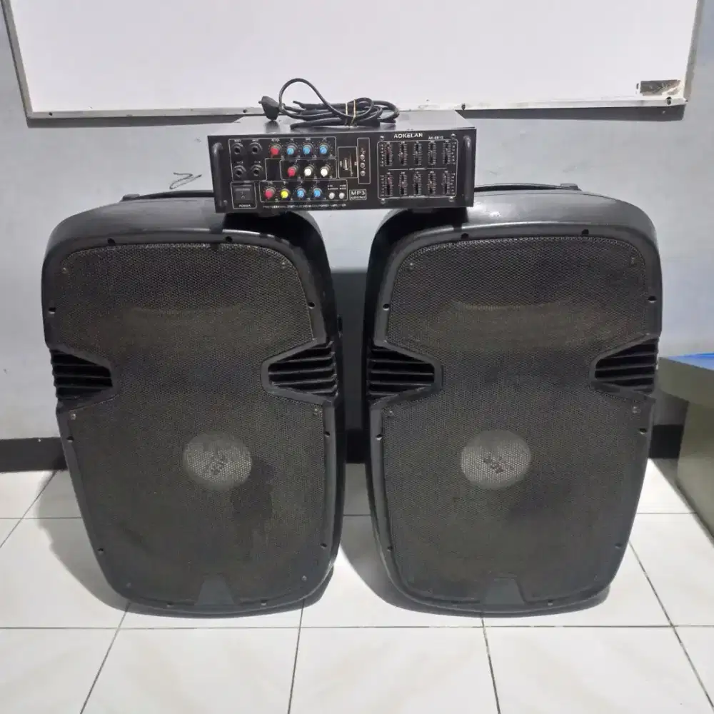 Paket Karaoke Amplifier speaker & Speaker Aktif Pasif 15 inch ACR
