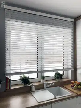 Krey alumunium/krey kayu/tirai kantor/wooden blind/Venetian blind