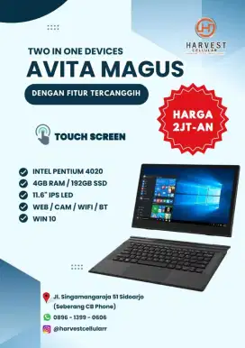 Avita Magus N4020/4Gb RAM/64+128GB SSD/11.6 IPS LED touch Screen