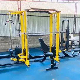 ALAT GYM / FITNES KOMERSIAL SMITH MACHINE CABLE CROSSOVER MULTY GYM