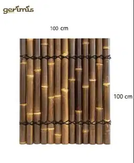 pagar bambu hitam