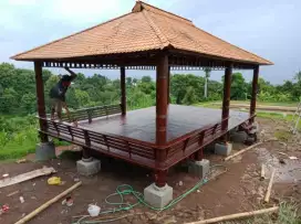 Gazebo jumbo kayu klapa