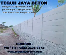 Pagar murah praktis (panel beton)