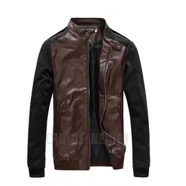 Jaket Comby Cotton-Dark Brown