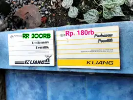 Buku panduan mobil TOYOTA KIJANG

PEMBELI SERIUS bisa langsung WA