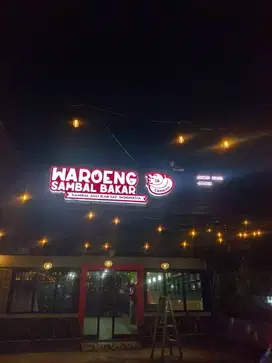 HURUF TIMBUL// PAPAN NAMA //NEON BOX//REKLAME//AKRILIK//MURAH