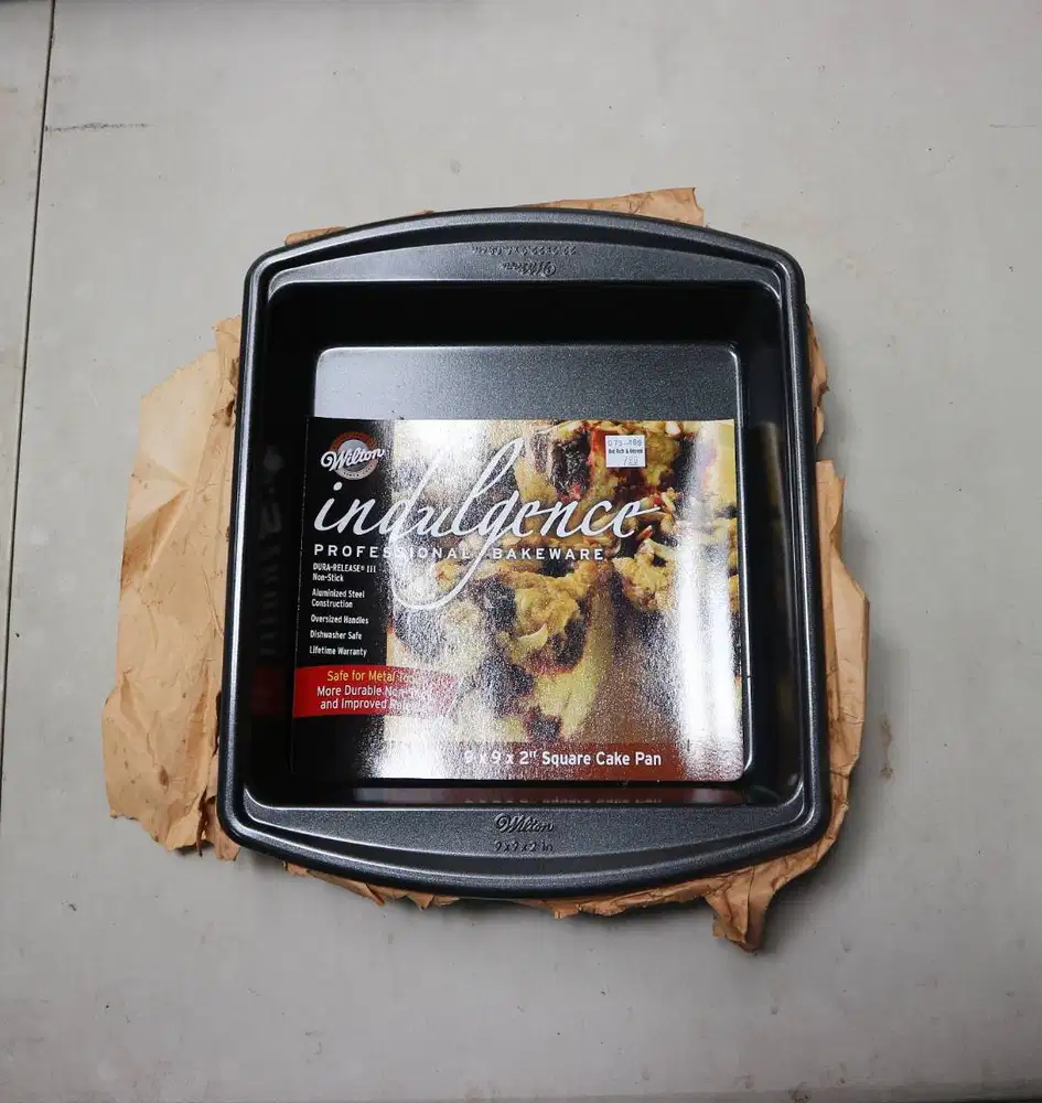 Wilton Loyang Panggang Kue Baja Persegi Anti Lengket/Professional