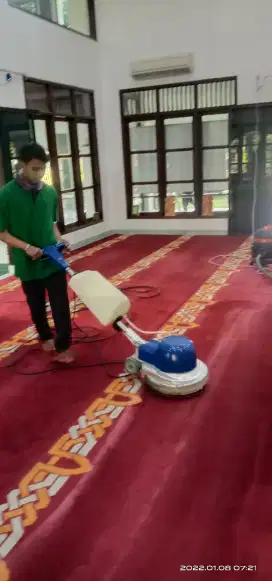 Jasa cuci karpet masjid & musholla panggilan Jabodetabek