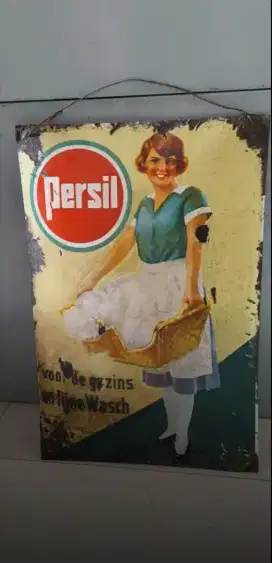 ENAMEL PLAT BESI PERSIL