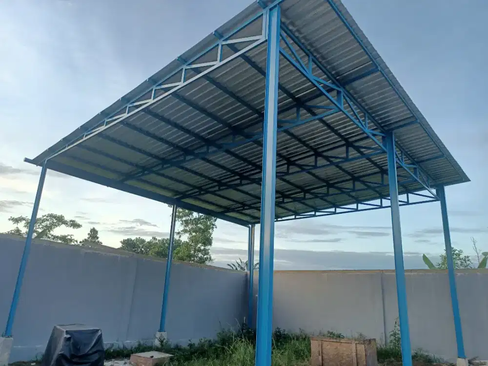 Kontruksi baja kanopi pagar dll