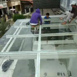 Kanopi Minimalis Kaca Tempered 014