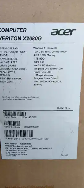 Acer Veriton X2680G