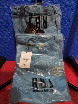 Kaos Polos RBJ Biru Baru XL