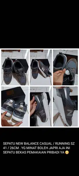 SEPATU NEW BALANCE CASUAL / RUNNING SZ 41