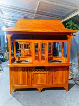 Gerobak mie ayam bakso , gerobak bakso , booth Sate taichan