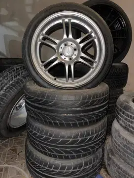 Velg Lenso R17 4x100 Ban 205/45 Jazz yaris mobilio freed civic city