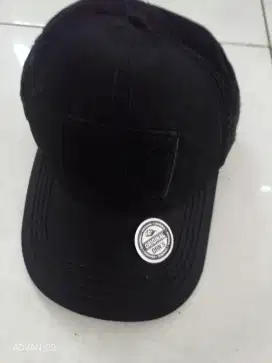 Topi NY black dan topi Velcro black ori