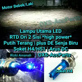 Lampu depan led 2 Sisi h4 h6 Motor Laki vixion verza beat Senja Tembak