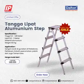 Tangga Lipat Step Dalton Tangga Alumunium Step 0,5 - 1.98 Meter