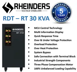 Stabilizer Listrik RHEINDERS 30 KVA stavolt 3 phase