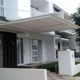 Kanopi atap alderon putih