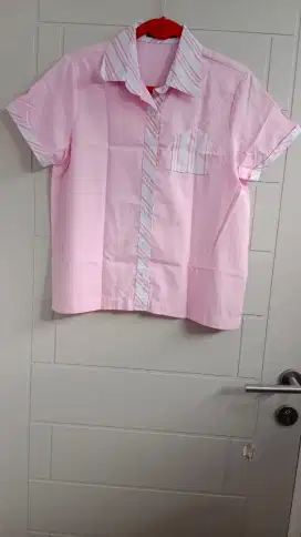 Kemeja Kerja Pink