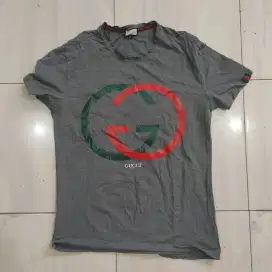 Kaos gucci abu abu