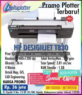 plotter Hp designjet T830 36 inch ex display