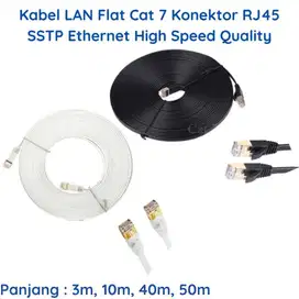 Kabel LAN UTP Cat7 RJ45 Flat Gigabit Ethernet Cat 7 Wifi Internet SSTP