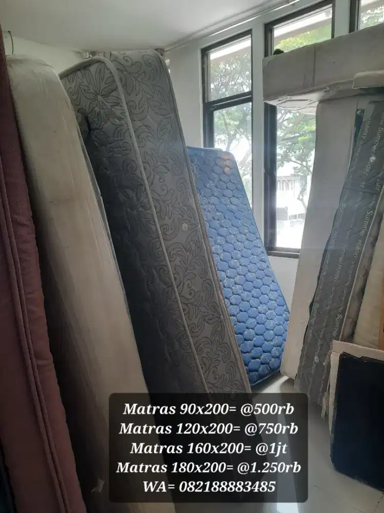Matras bed 120x200 Tersedia banyak pilihan ukuran, nego di t4.