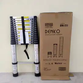 Tangga Teleskopik Single Denko Tinggi 2 - 7 Meter - Denko Semarang