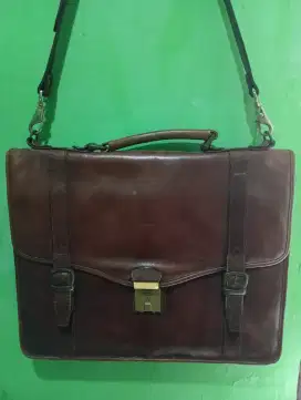 Tas kulit slempang kantor vintage