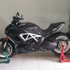 Ducati Diavel 2013 Black Base Frame White Rare Istimewa Terawat