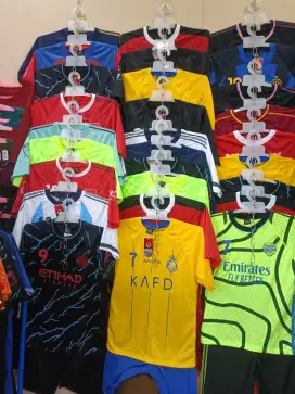 Baju Bola Jersey Anak-anak usia 1thn hingga 14thn