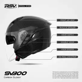 Helm RSV SV300 Doube Visor Ukuran L