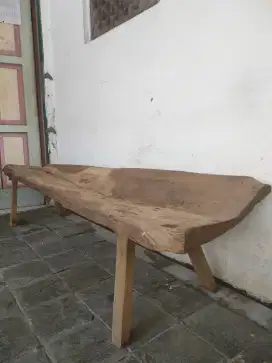 Bangku primitif jati satu kayu, antik