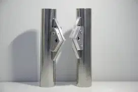 BRACKET BREKET DUDUKAN LAMPU DEPAN UNTUK MOTOR CUSTOM DIAMETER 33