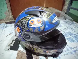 Jual helm zeus zs 811 + visor hitam