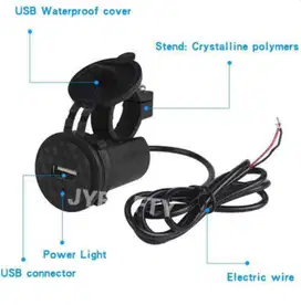 Charger Waterproof Hp di Aki Motor Charger USB Motor