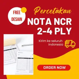 Nota Custom Cetak Offset NCR Rangkap 3 (Tiga)