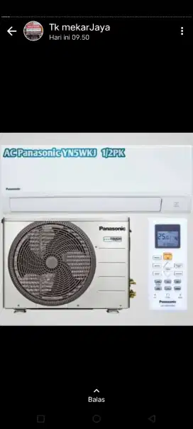 Ac panasonic 1/2pk + psngx lengkap