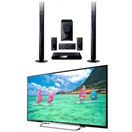 Paket Smart TV 60 Inch + Home Theater System Sony