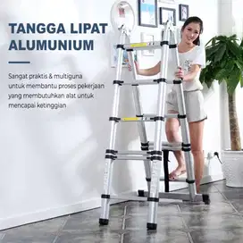 Tangga Telescopic Double Dalton Multipurpose Telescopic 3,8 - 9 Meter