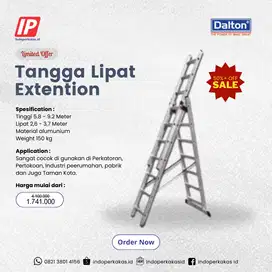 Tangga Sorong Extention Dalton Extention Ladder 5.8 - 9.2 Meter
